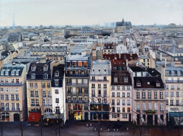 PARIS, 2016, huile sur toile, 50 x 70 cm